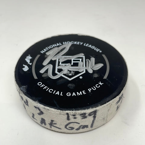 Blake Lizotte Goal Signed Scored Puck from 12/22/22 vs CGY
